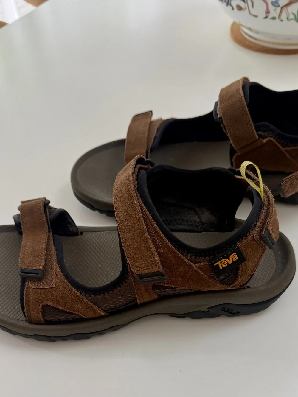 Teva Brown Suede Strap Men's Sandals